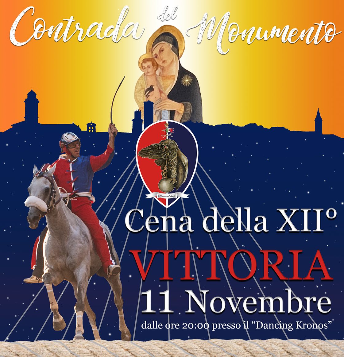 Castel del Piano: l'11 novembre la cena della contrada Monumento