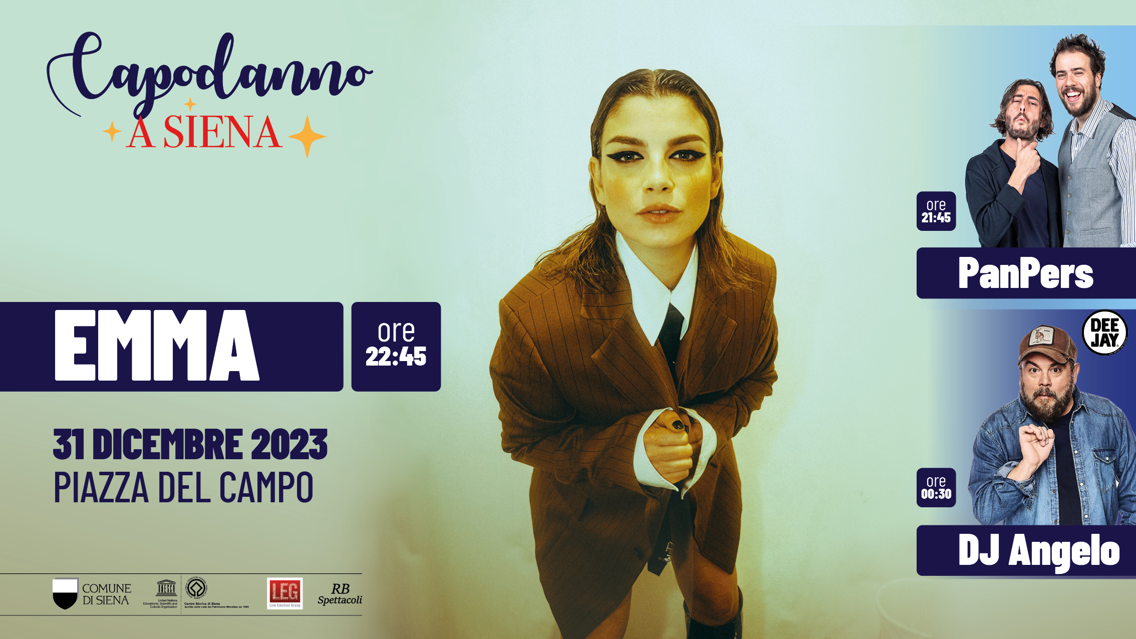 Capodanno 2023: Emma Marrone in concerto in Piazza del Campo