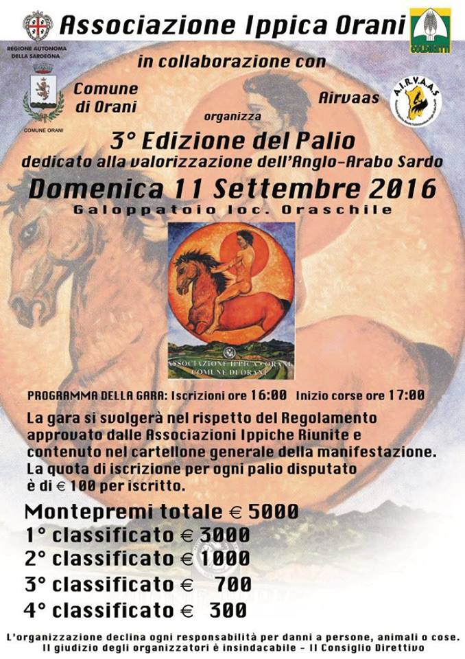 Domani si corre il Palio di Orani