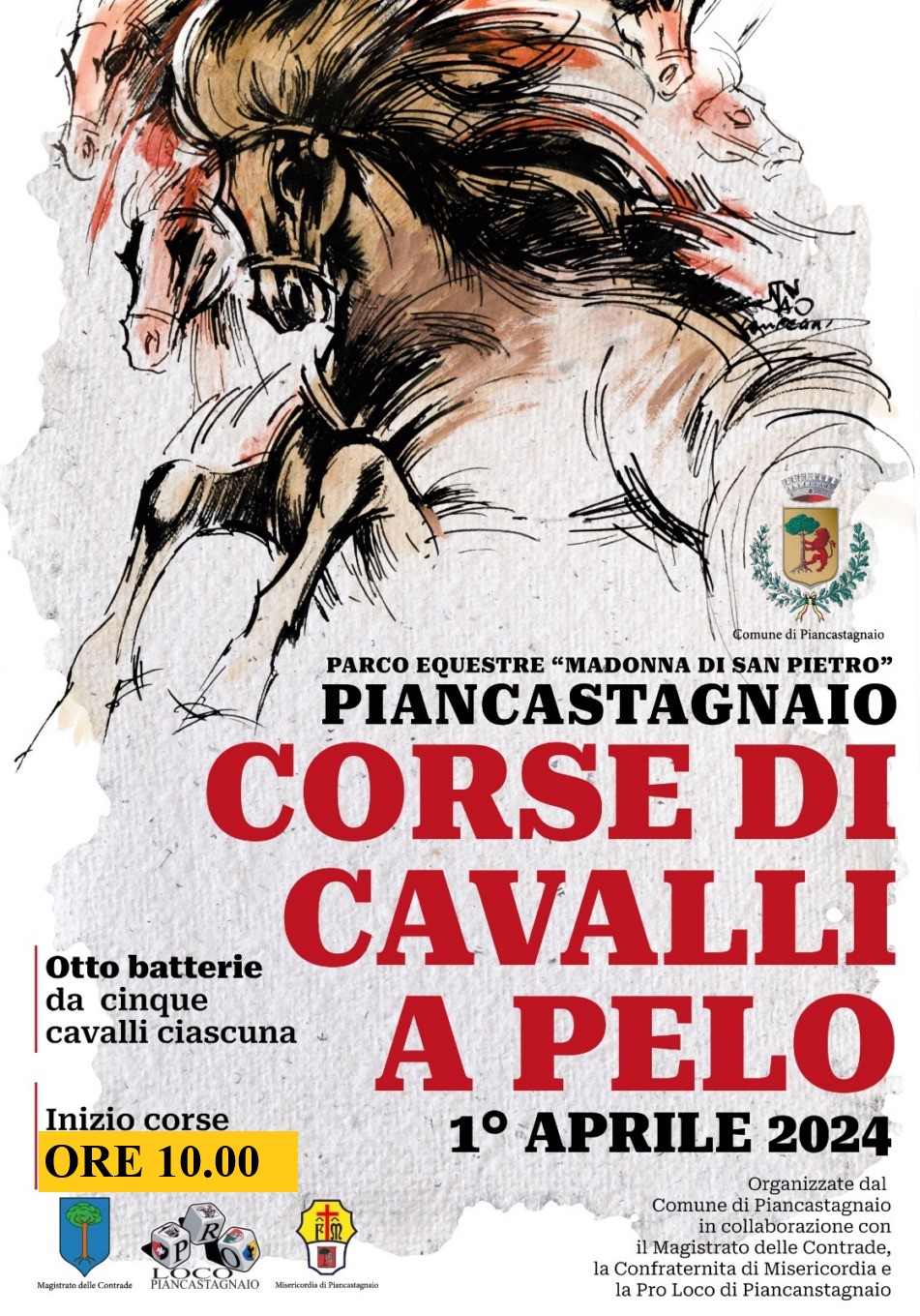 Piancastagnaio: le corse sono state anticipate alle ore 10