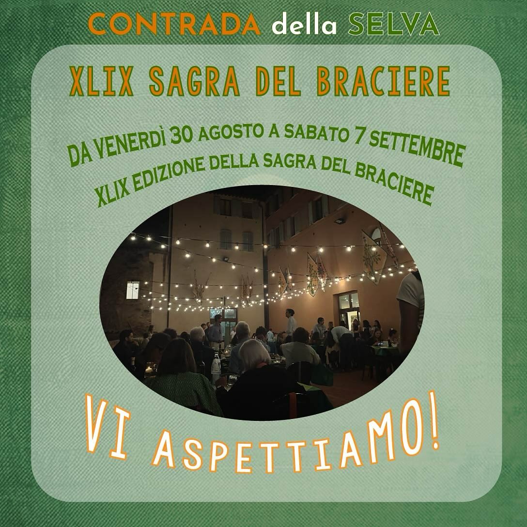 Selva: al via la Sagra del Braciere 