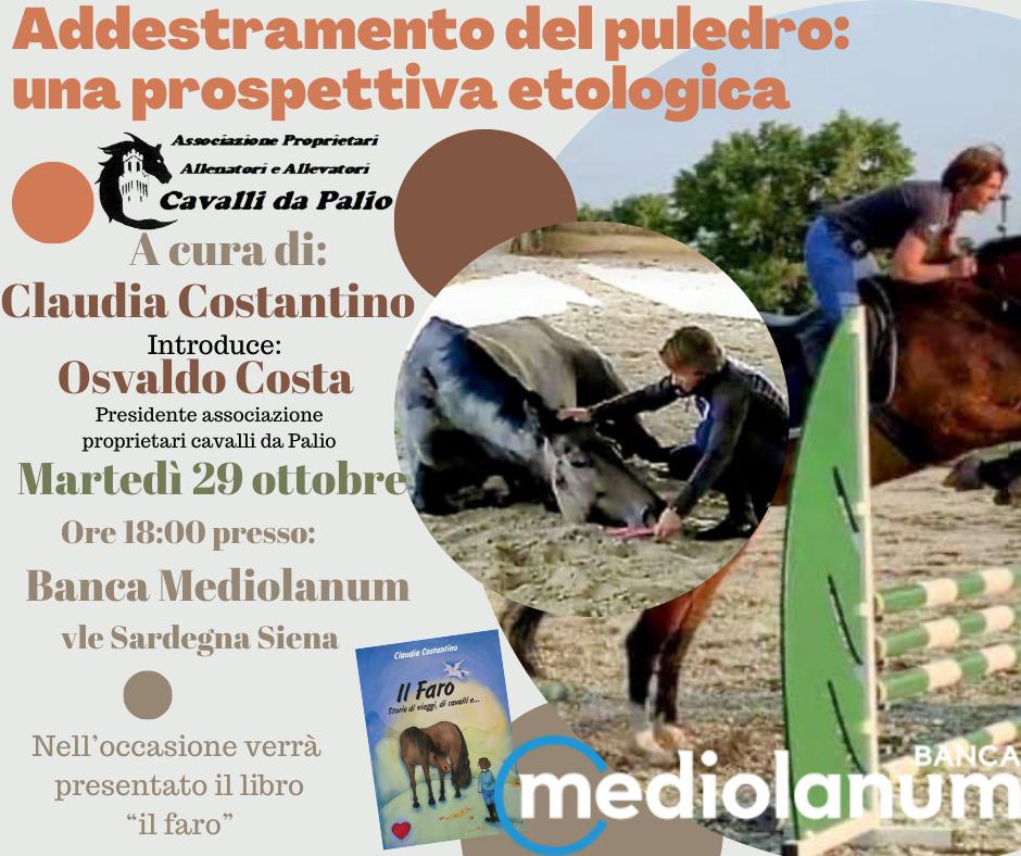 Questo pomeriggio un evento dedicato all'addestramento dei puledri