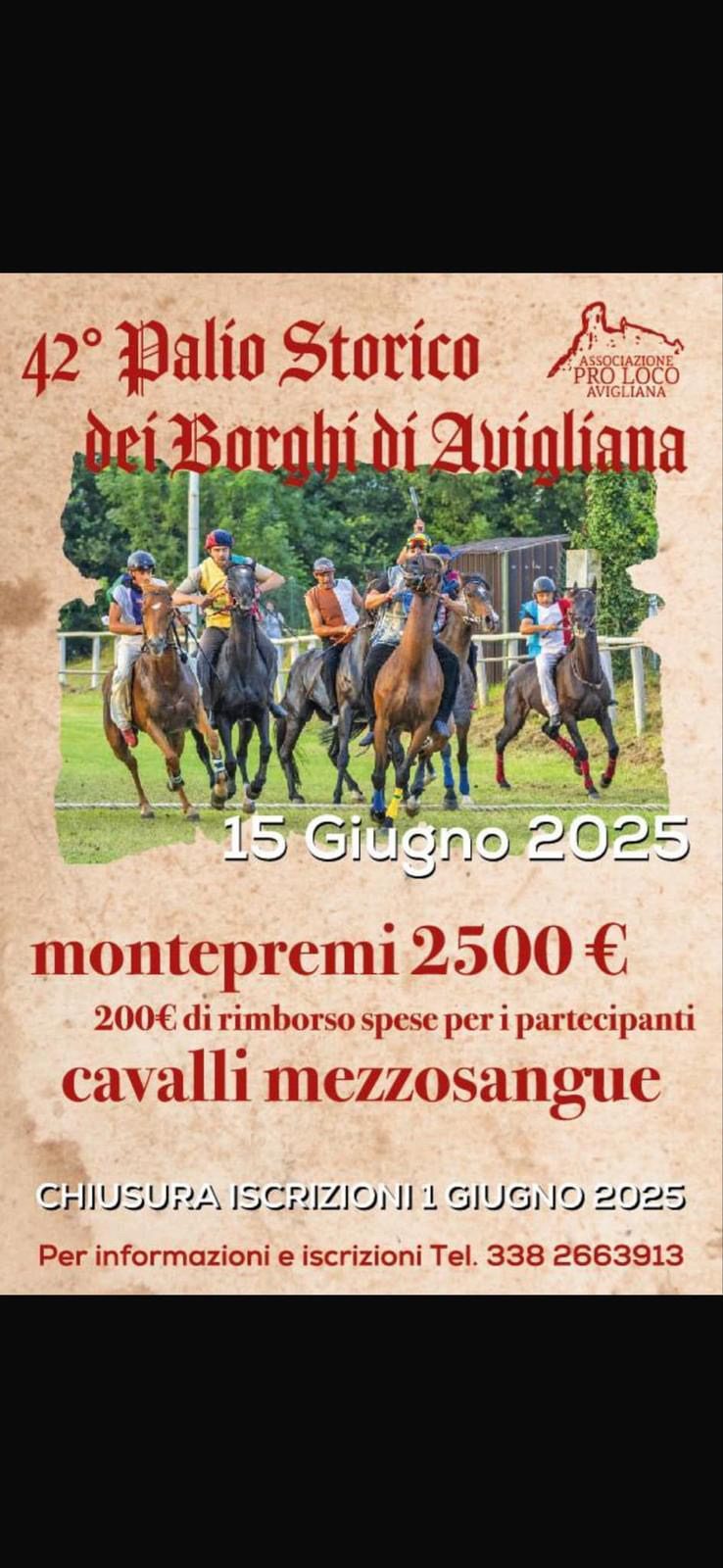 Avigliana: al via le iscrizioni per i cavalli 
