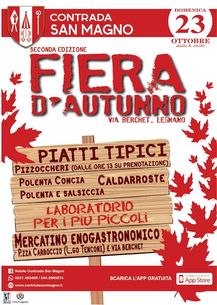 Legnano: sabato la 
