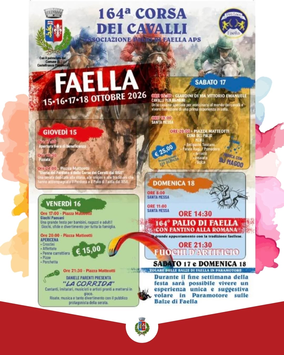 Oggi si corre a Faella 