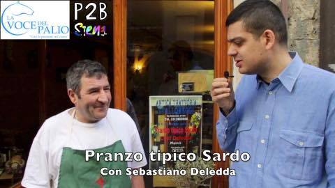 La Voce del Palio e Place2B Siena al pranzo sardo di Legno: il racconto
