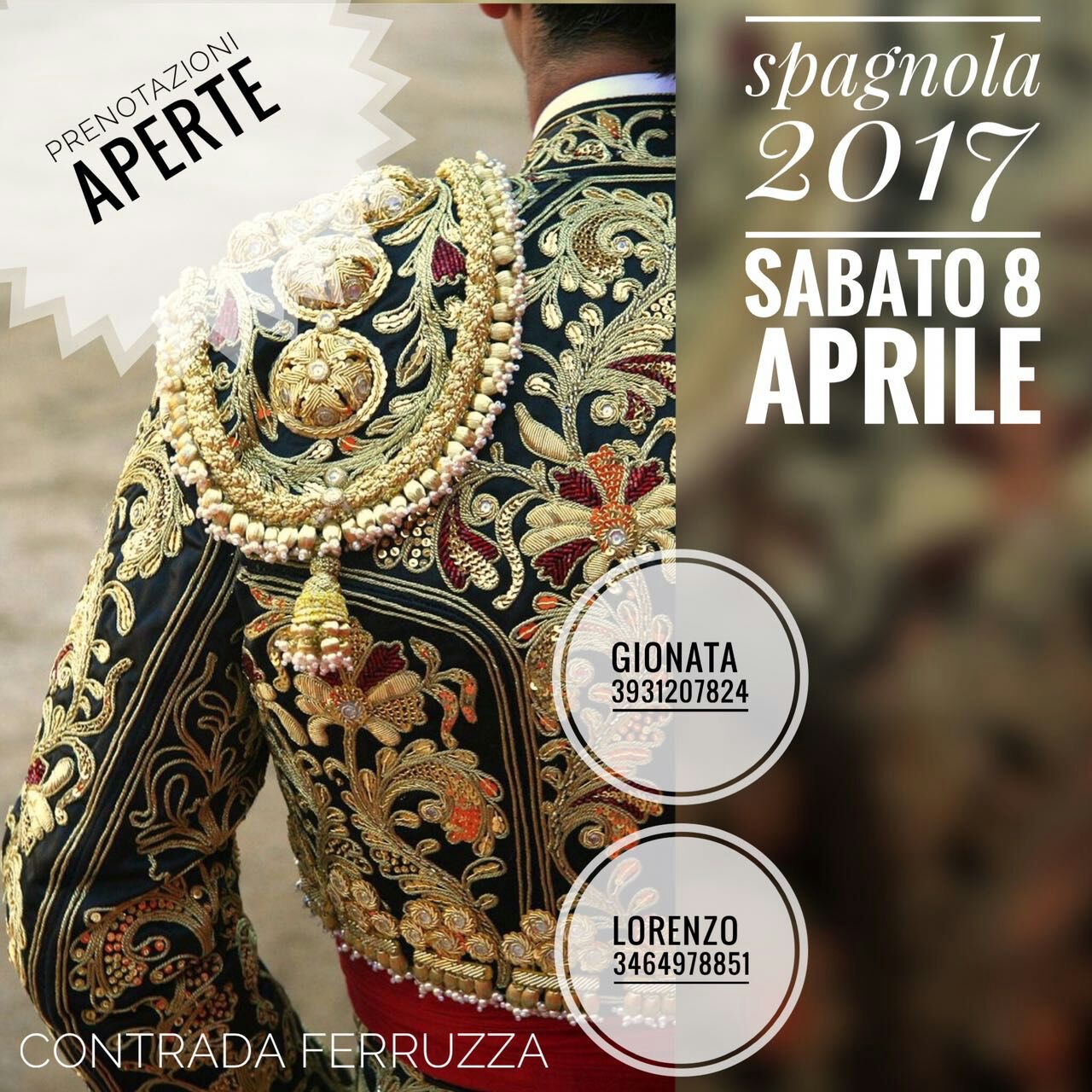 Contrada Ferruzza: il racconto della Cena Spagnola