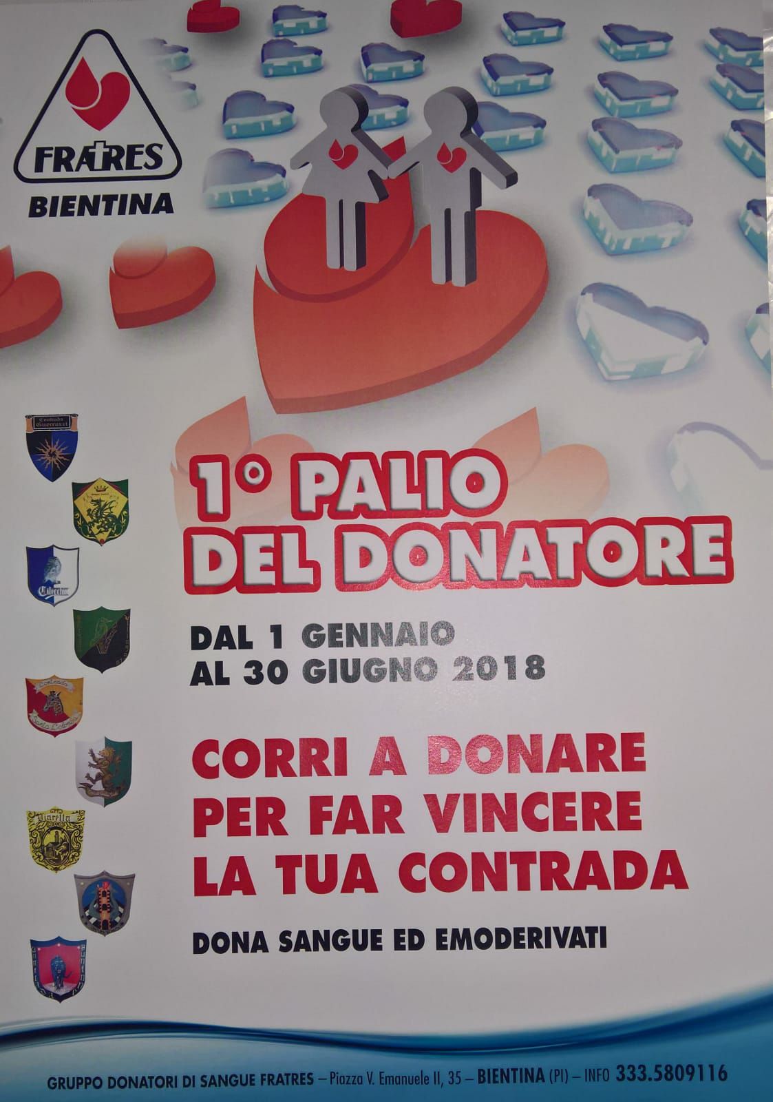 Bientina: da oggi al via il primo 