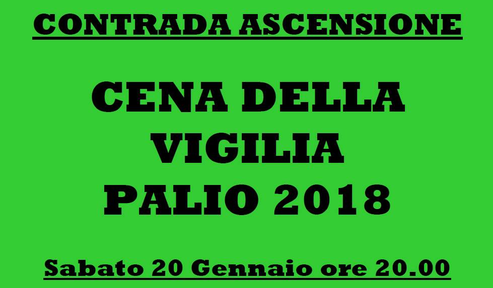 Buti: sabato 20 la Cena della Vigilia della Contrada Ascensione