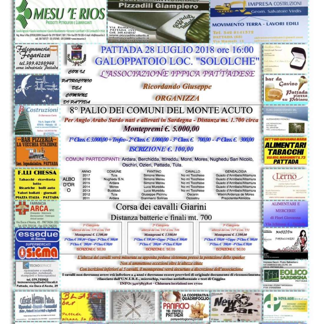 Palio del Monte Acuto: vittoria per Sandro Gessa