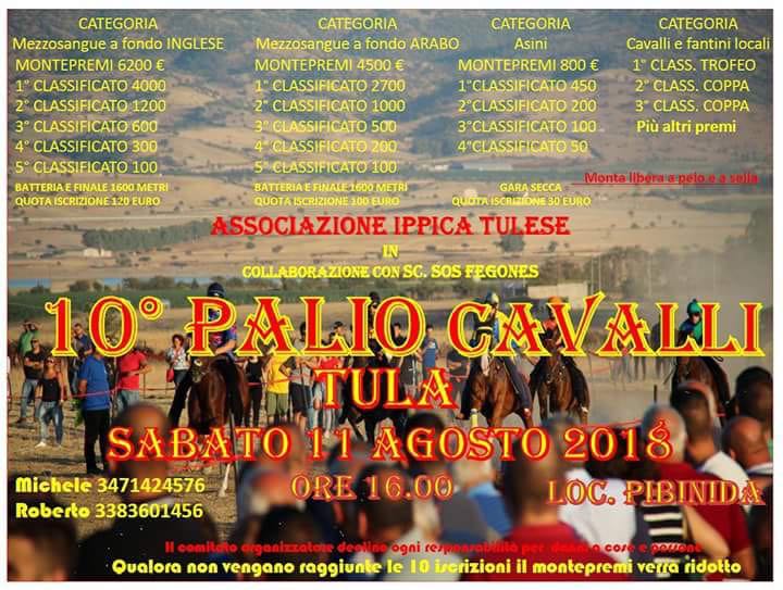 Palio di Tula: vittorie per Jacopo Pacini e Simone Mereu