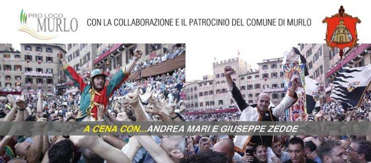 Questa sera a Murlo una cena con Brio e Gingillo 
