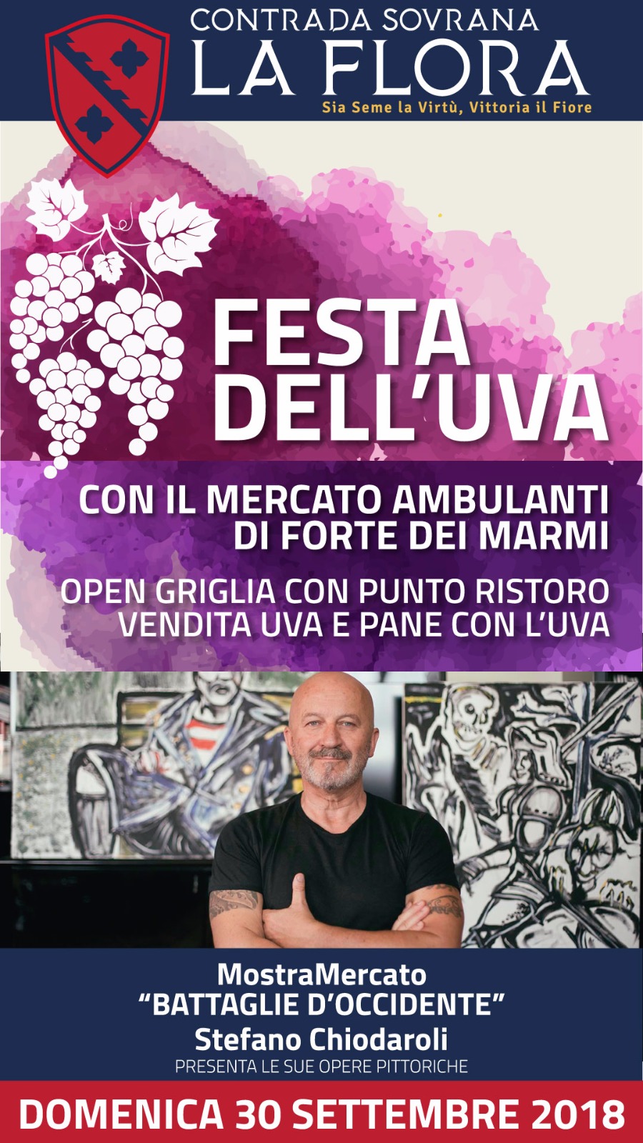 Contrada La Flora: oggi la Festa dell'Uva