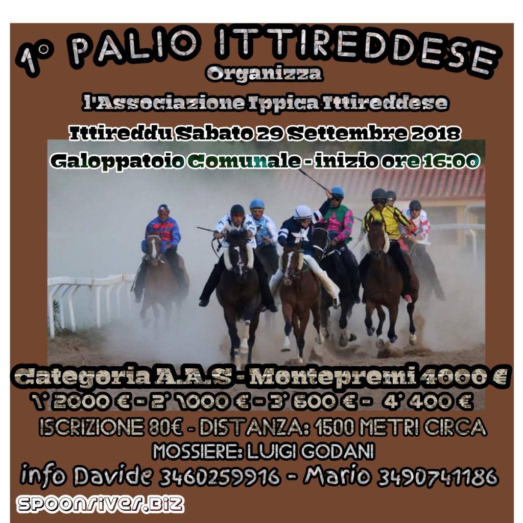 Palio Ittireddese: vince Giovanni Sotgia con Qantu Alese