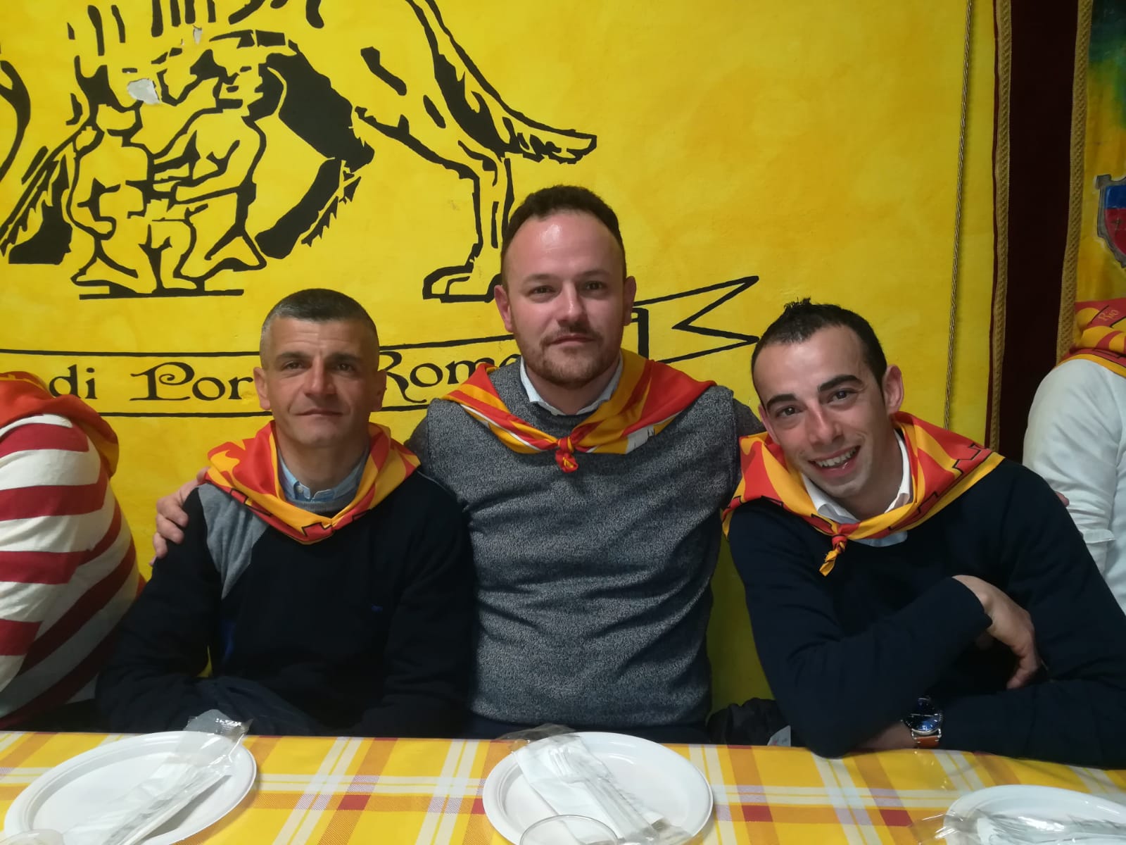 Ieri il Rione Porta Romana ha presentato Gavino Sanna e Simone Mereu