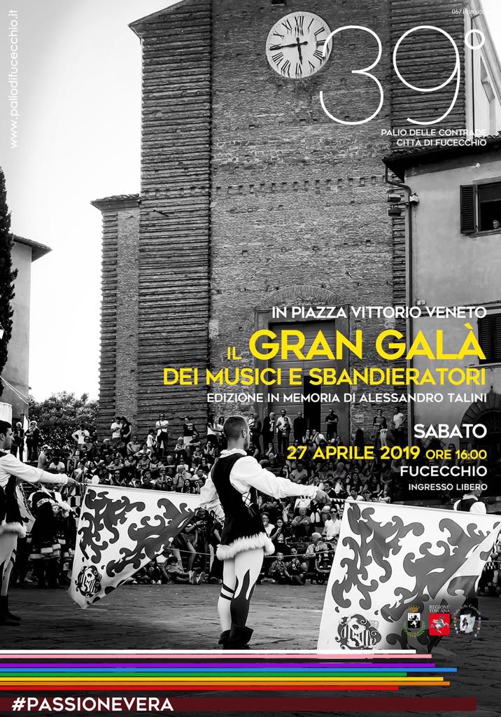 Fucecchio: domani il Gran Galà dei Musici e degli Sbandieratori