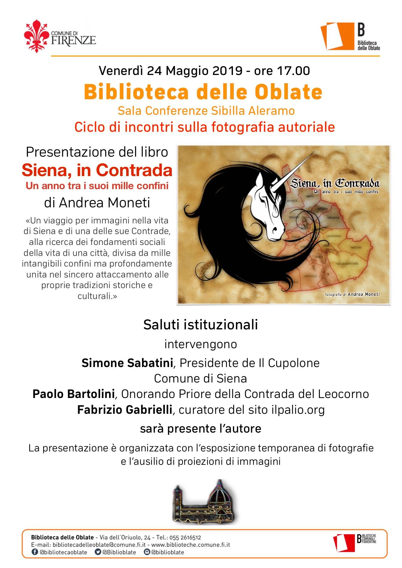Oggi la presentazione del libro 