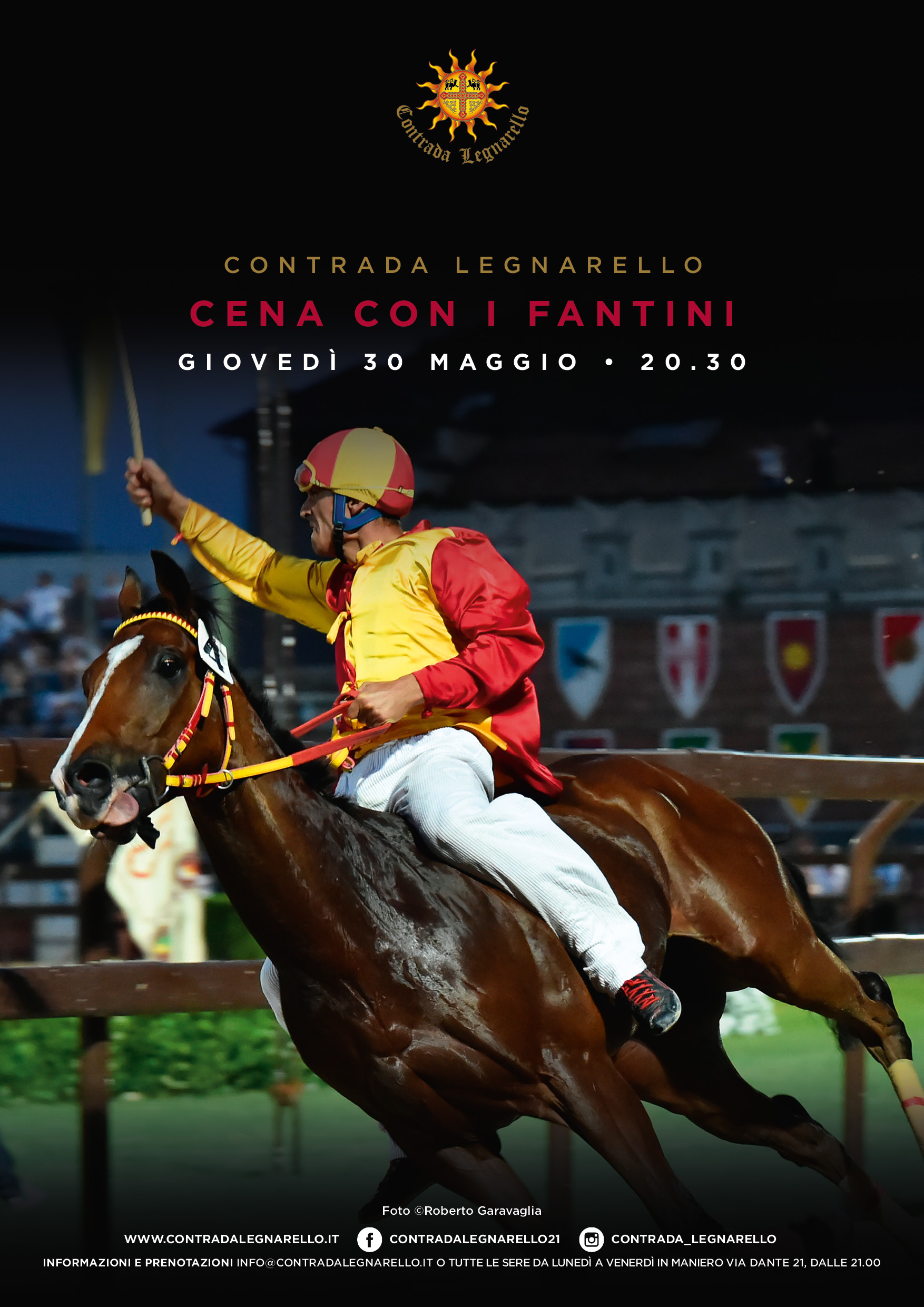 Contrada Legnarello: giovedì la Cena con i Fantini
