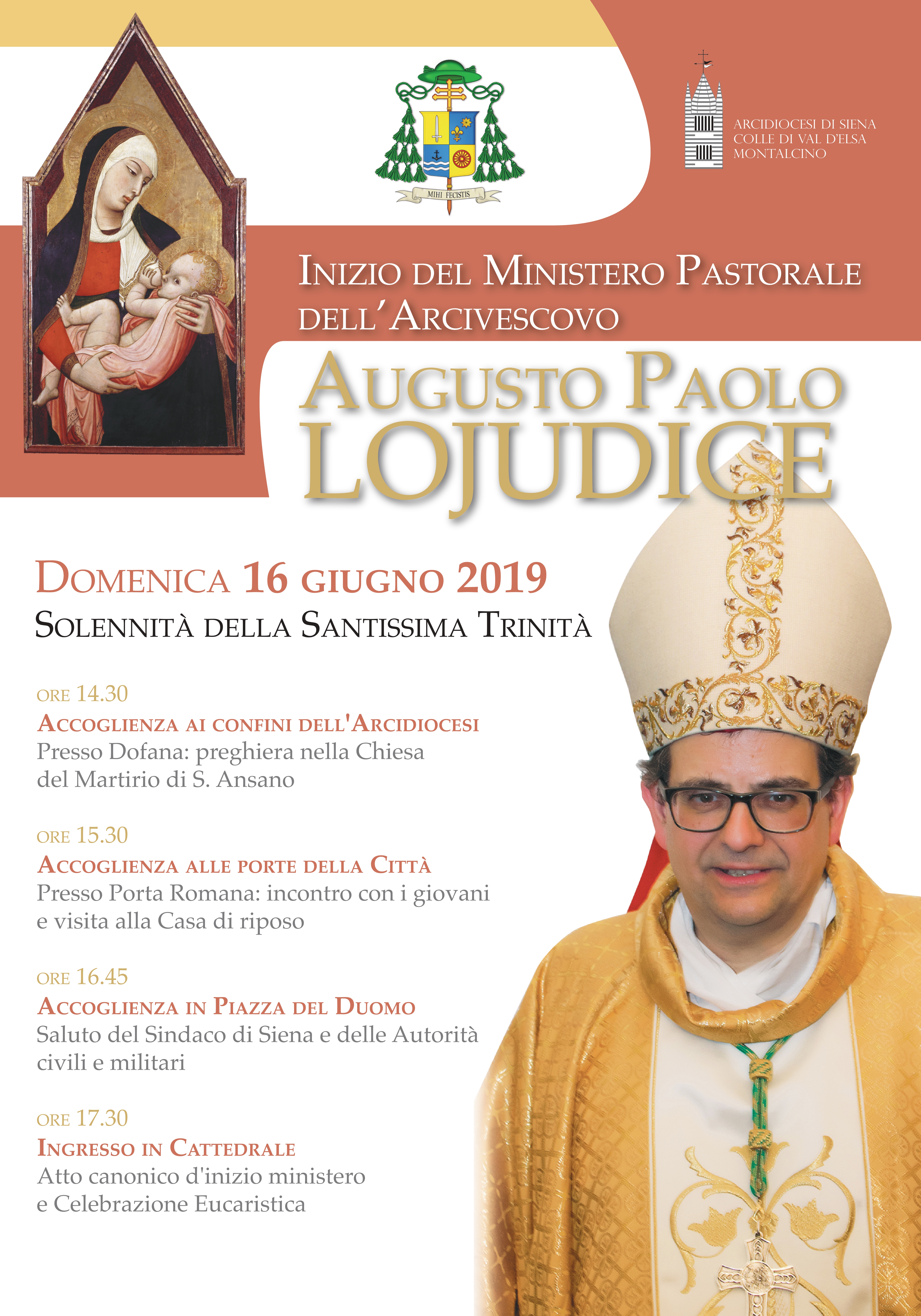 Oggi si insedia il nuovo Arcivescovo di Siena