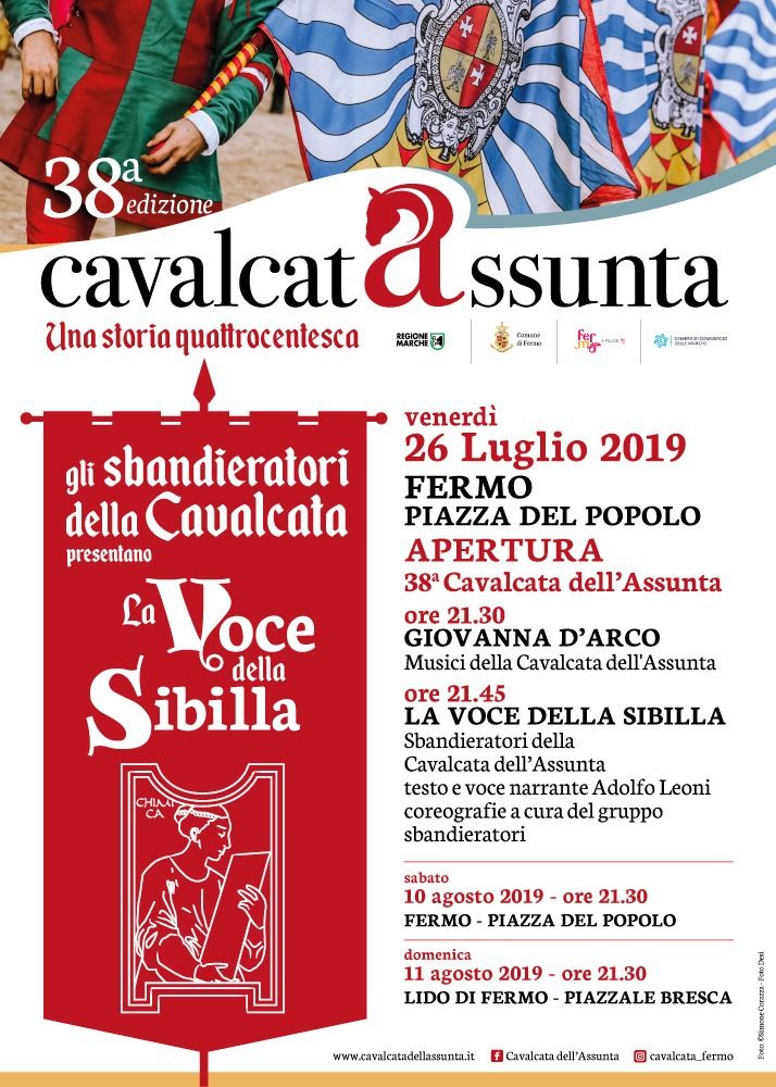 Fermo: oggi l'apertura della Cavalcata dell'Assunta 2019