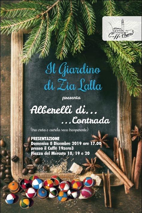 Questo pomeriggio la presentazione degli Alberelli di Contrada 