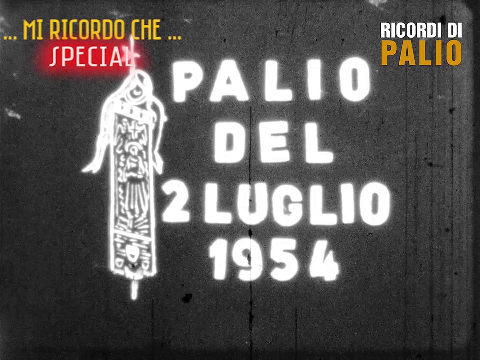 Oggi pomeriggio Michele Fiorini posterà il documentario Palio del luglio 1954 