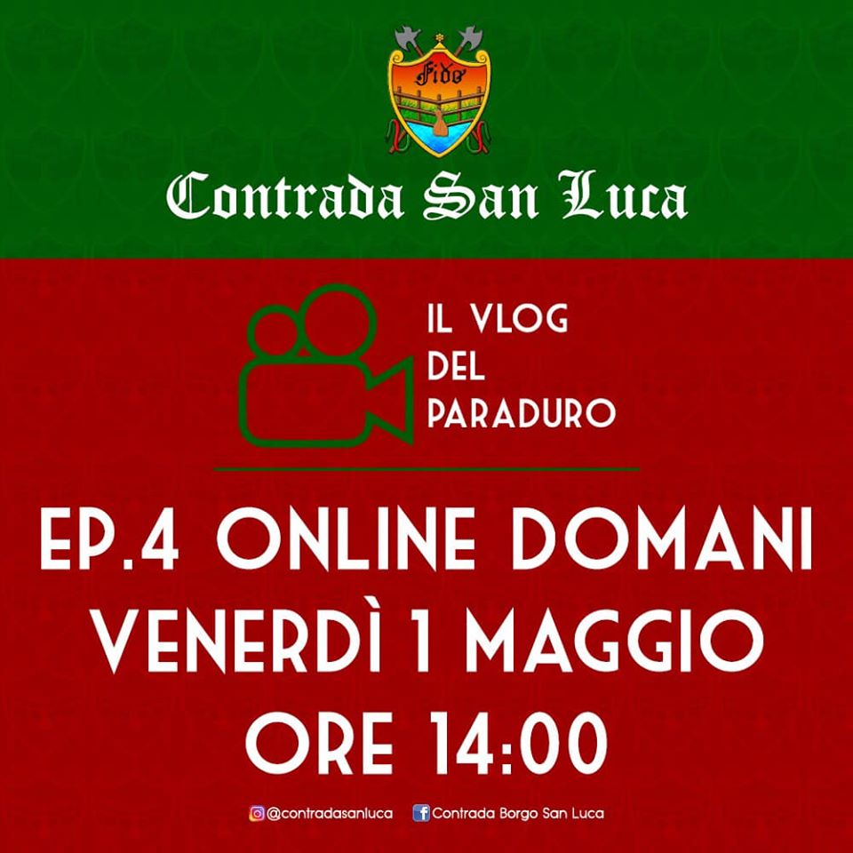 Borgo San Luca: oggi la quarta puntata del vlog del Paraduro