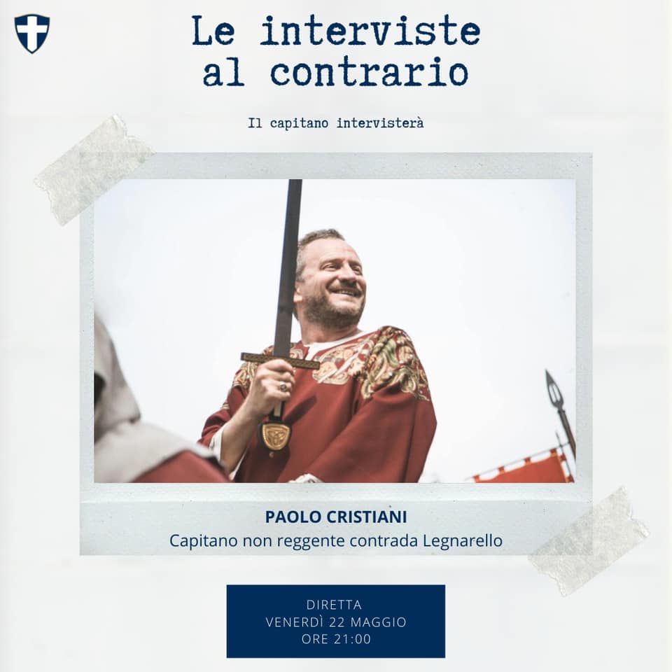 Questa sera la Contrada San Martino intervista Paolo Cristiani