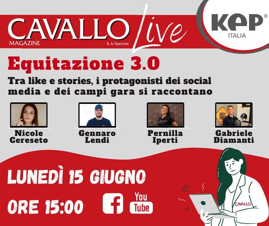 Questo pomeriggio ci sarà il terzo webinar organizzato da Cavallo Magazine