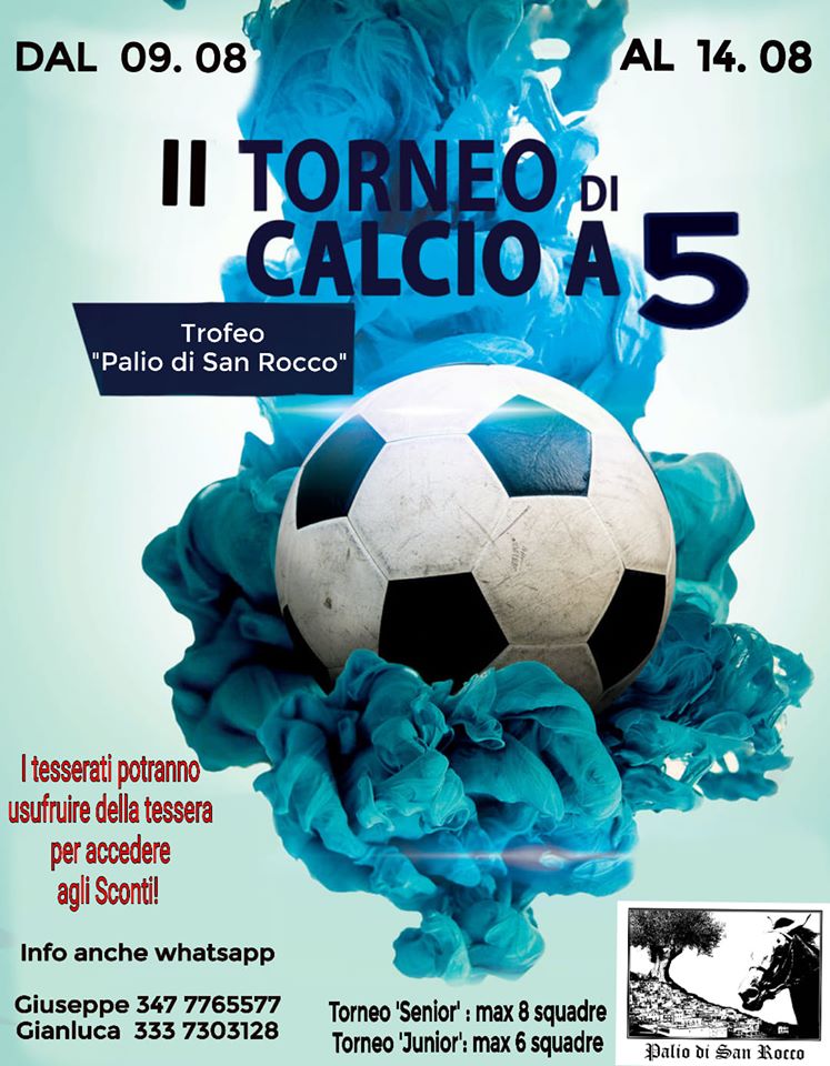 Carpino: questa sera al via un torneo di calcetto