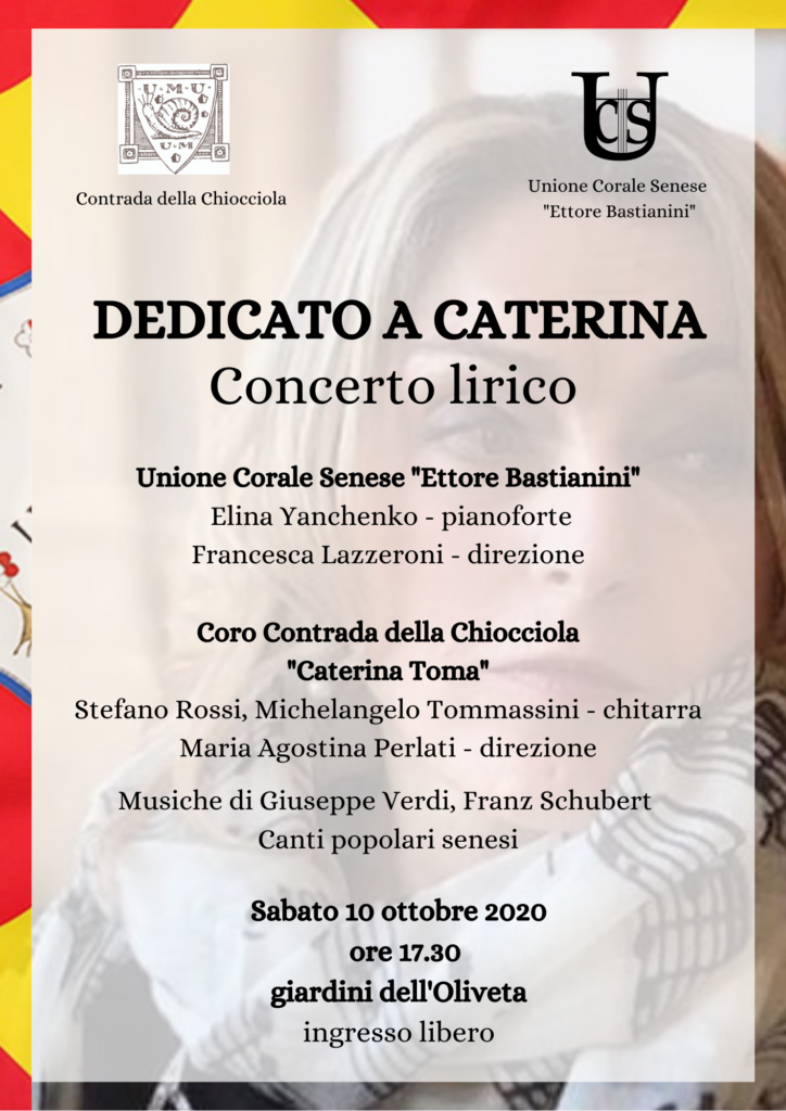 Chiocciola: domani un concerto lirico in memoria di Caterina Toma