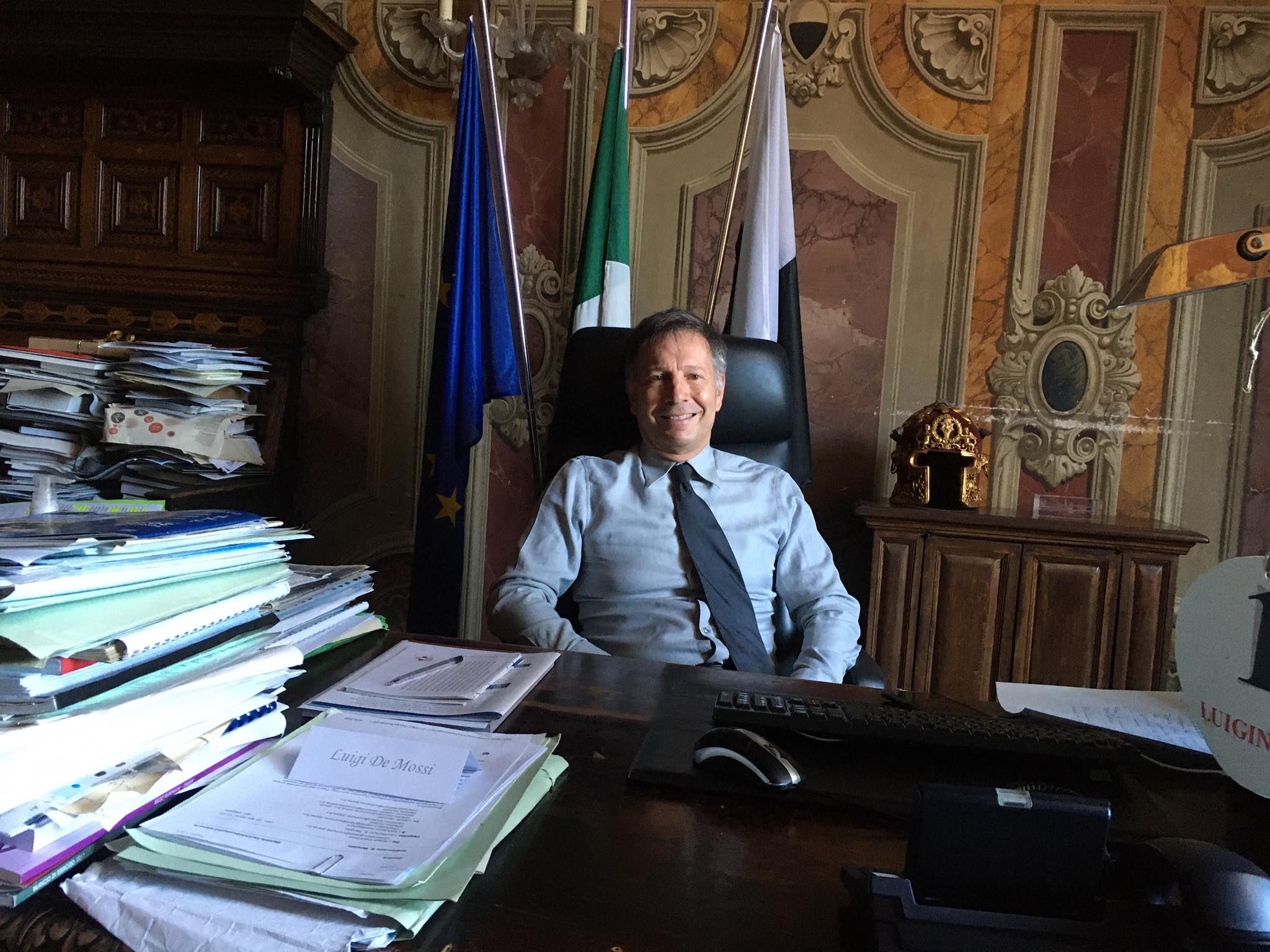 Questo pomeriggio il Sindaco De Mossi incontra il Decano e il Vice Decano dei Capitani