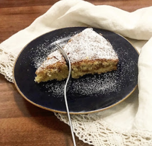 Pane, amore e chiacchiere di Palio: crostata con composta di pesche e lavanda