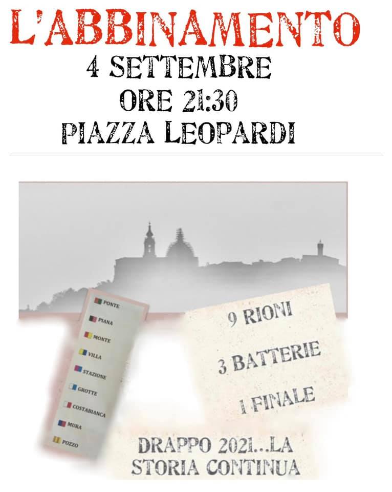 Loreto: questa sera l'abbinamento ai rioni