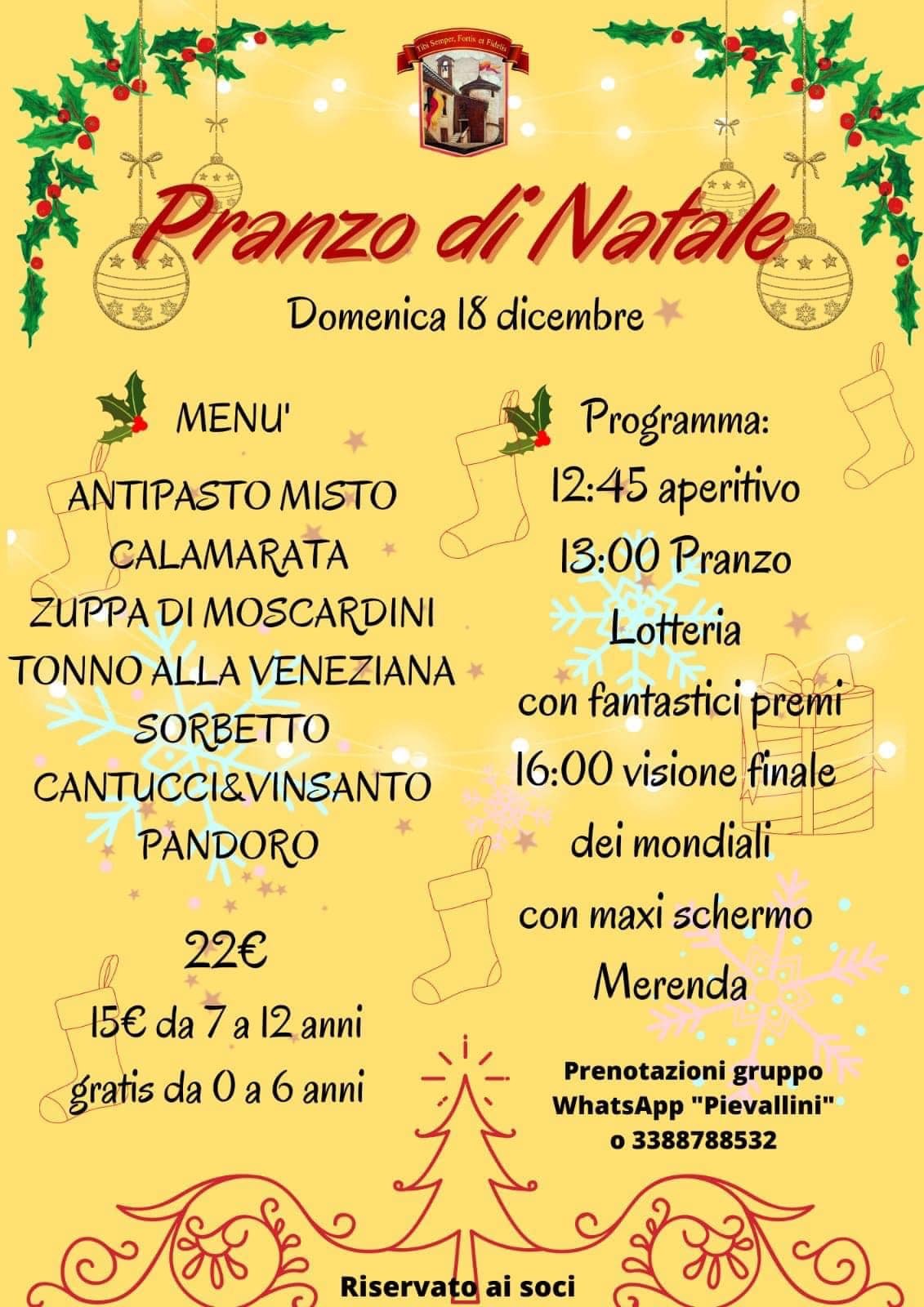 Casole d'Elsa: oggi il pranzo degli auguri della contrada Pievalle