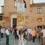Selva: ieri la prima uscita con il Drappellone