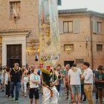 Selva: ieri la prima uscita con il Drappellone